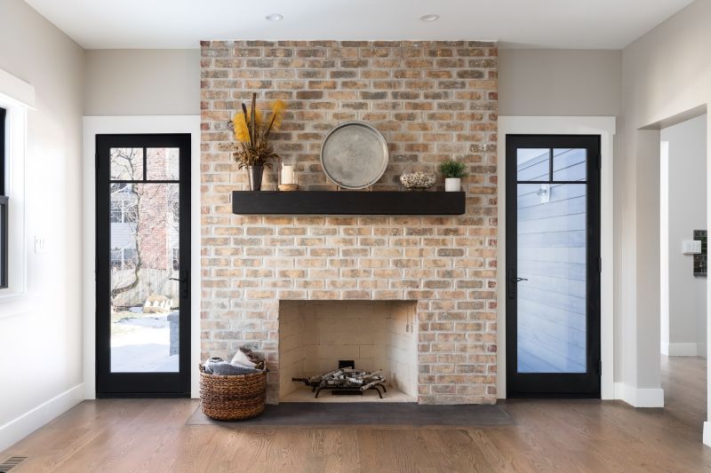 Brick Fireplace Build